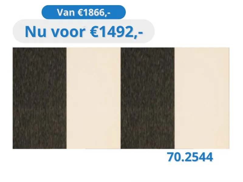 Zon en Scherm Markies Standaard 2,6 x 1,2 meter